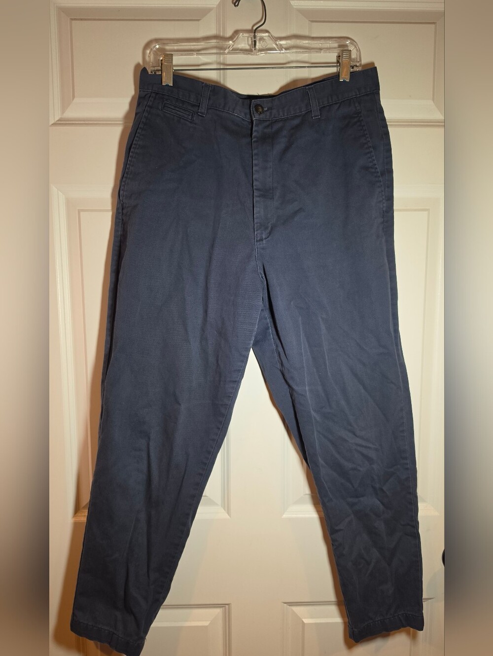Dockers Womens Navy Blue Straight Leg Pants Size 16 Petite